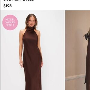 Show Me Your MuMu Chocolate Backless Maxi Dress